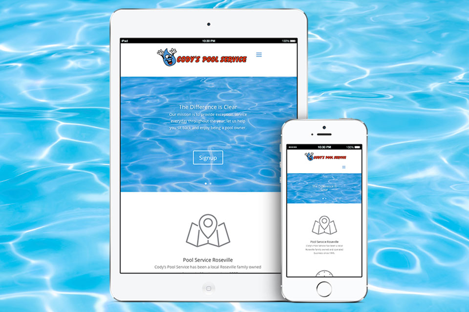 Website Design Cody’s Pool Service